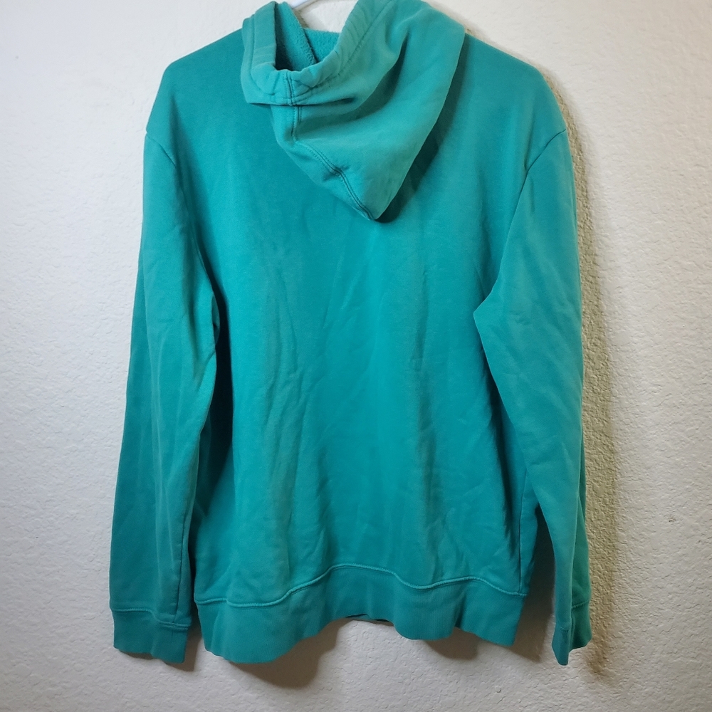 Gap Green y2K Pullover Patch Logo Warm Womens Sweatshirt Casual Medium Fall Wint - Picture 5 of 6